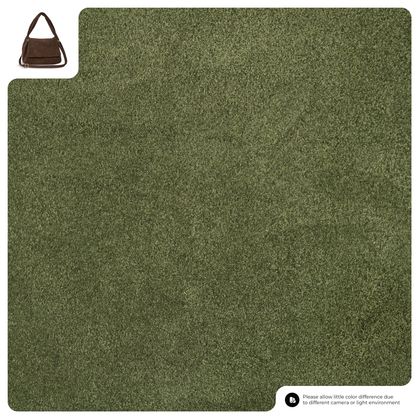Suede Leather Top-Handle Bag