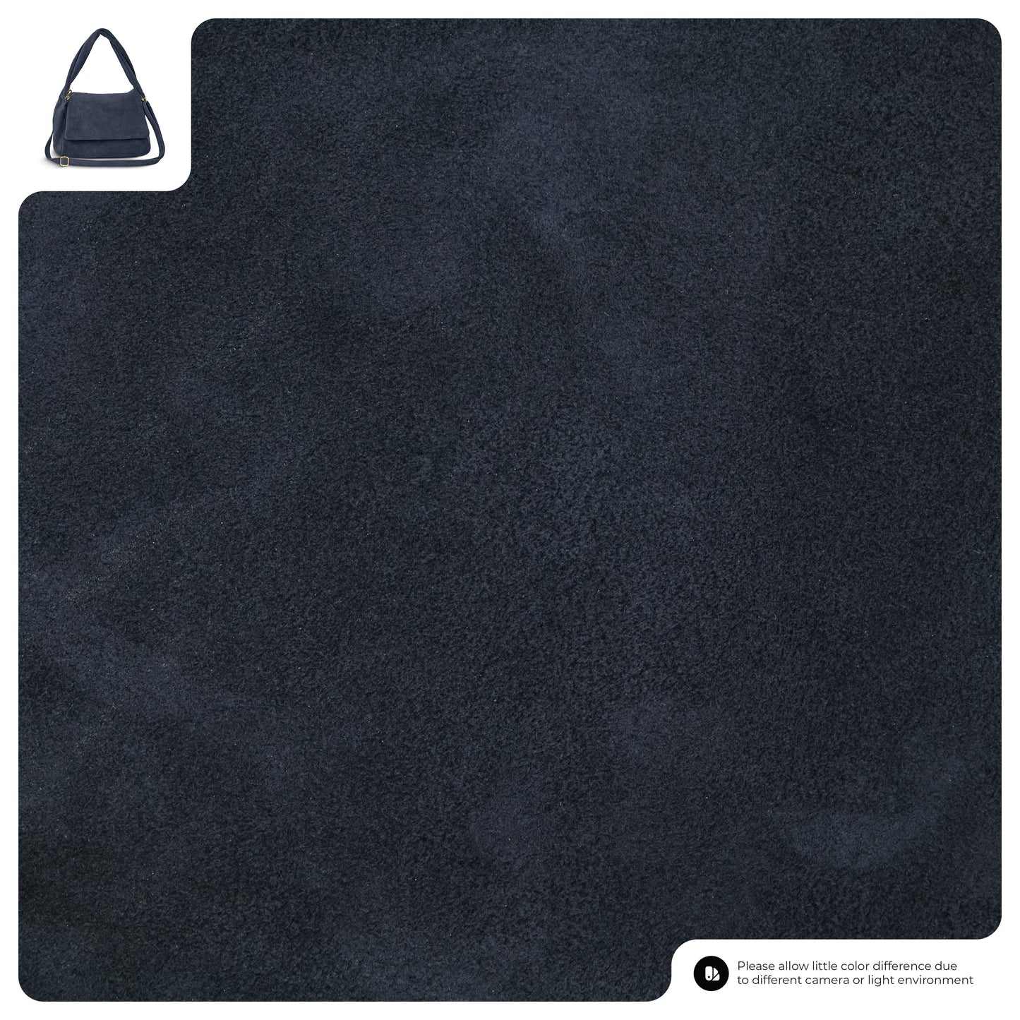 Suede Leather Top-Handle Bag
