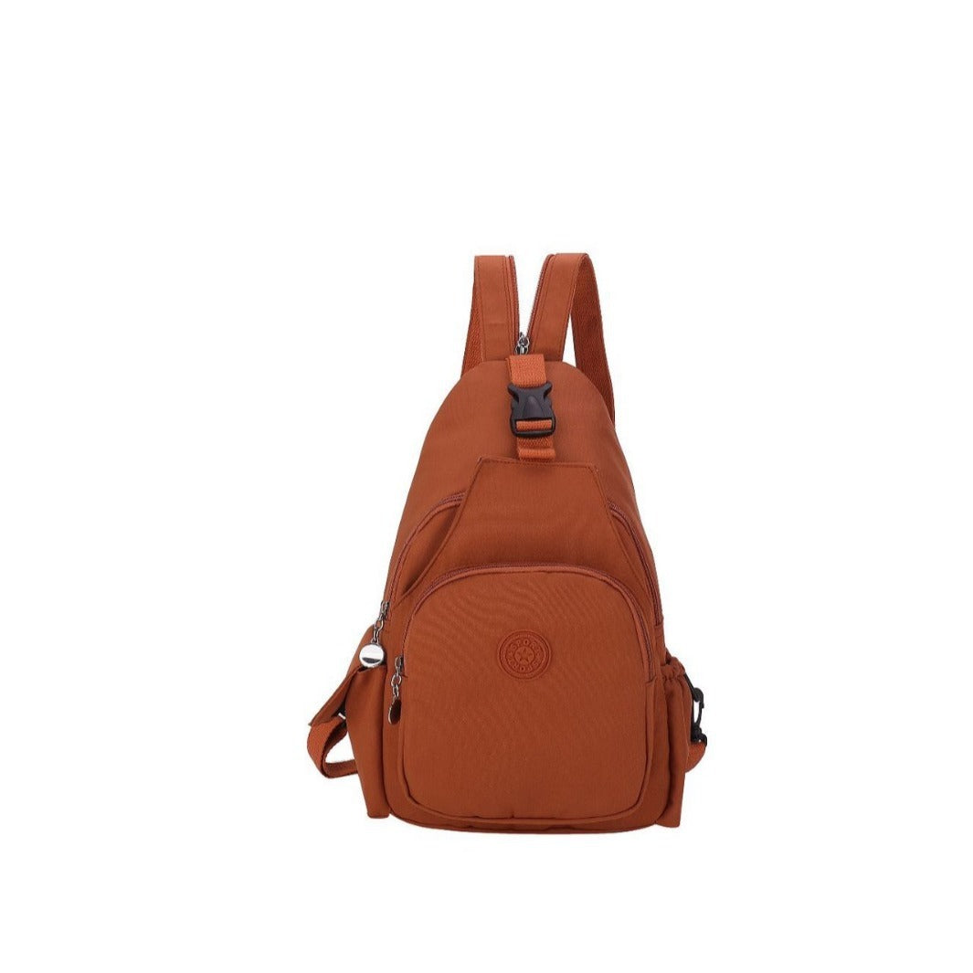 Single Shoulder Crossbody Chest Bag Double Back Large Capacity Women's Bag