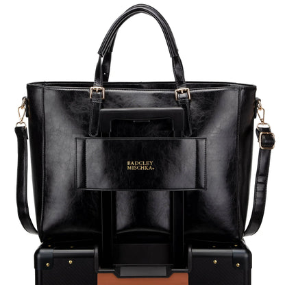 Julia Rustic Vegan Leather Weekender Duffel Bag