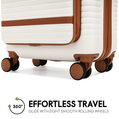 Leisure Escape Expandable 3 Piece Luggage Set
