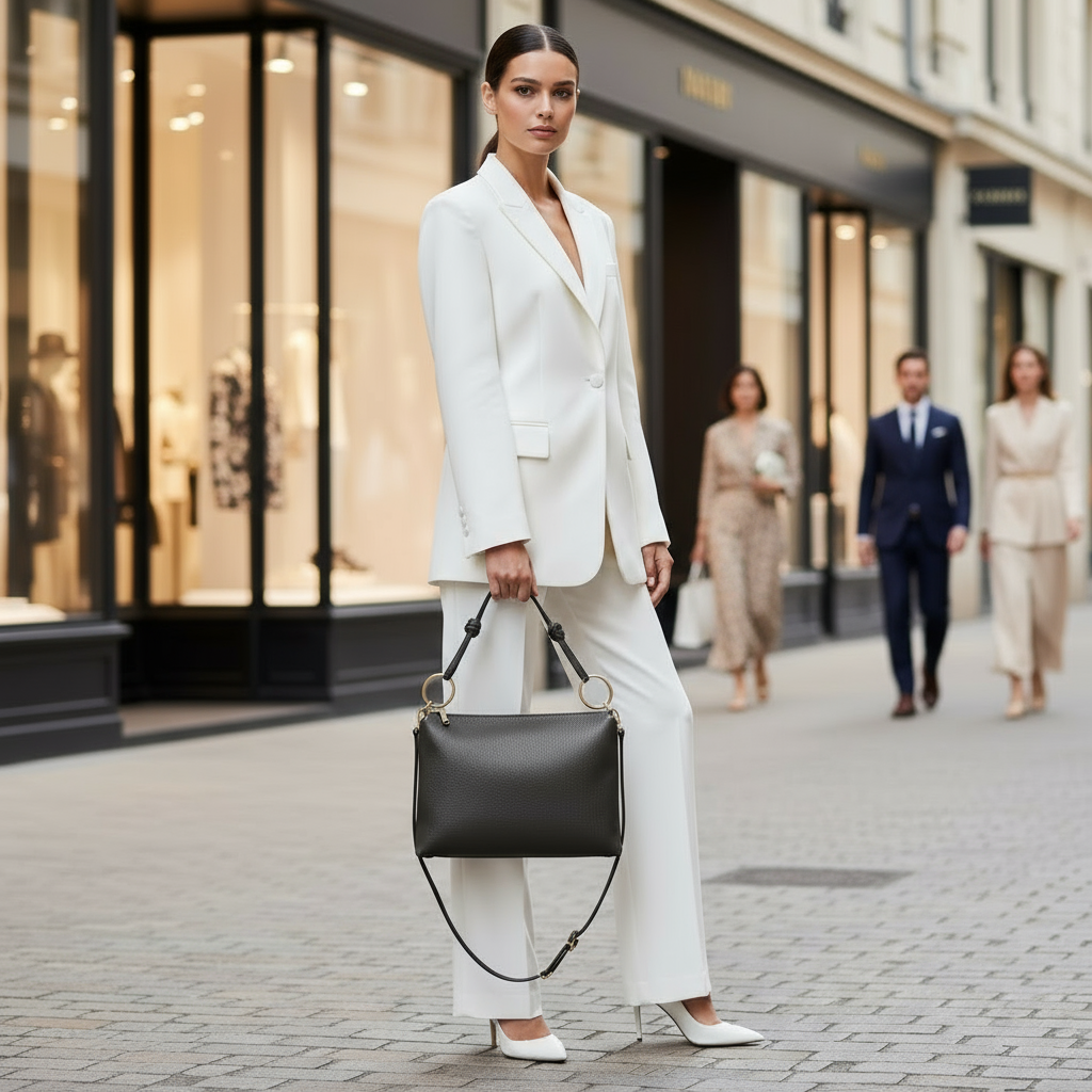 Calf Leather Shoulder Bag