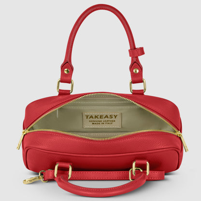 Calf Leather Top-Handle Bag