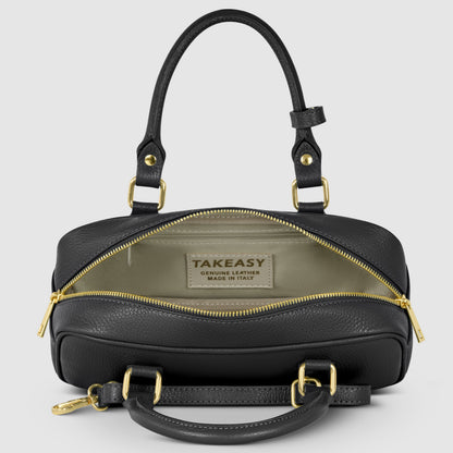 Calf Leather Top-Handle Bag