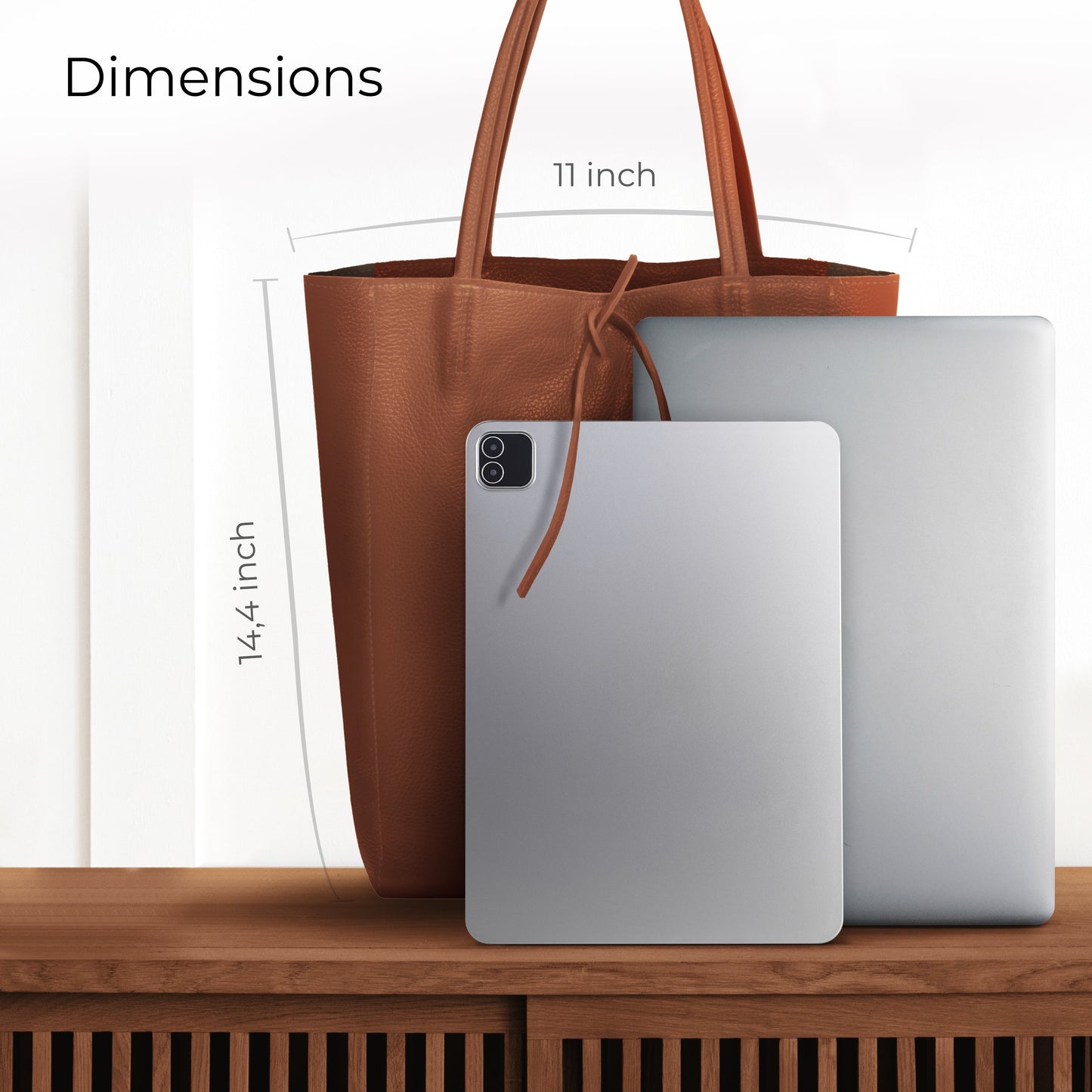 Calf Leather Tote Bag