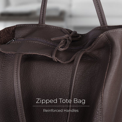 Calf Leather Tote Bag