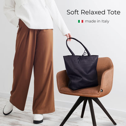 Calf Leather Tote Bag