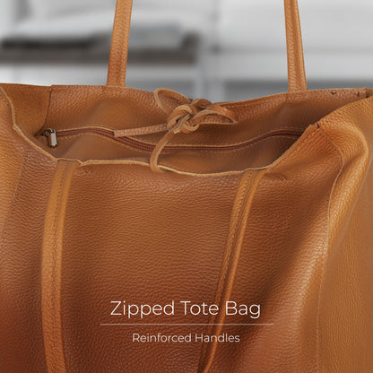 Calf Leather Tote Bag