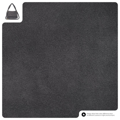 Suede Leather Top-Handle Bag