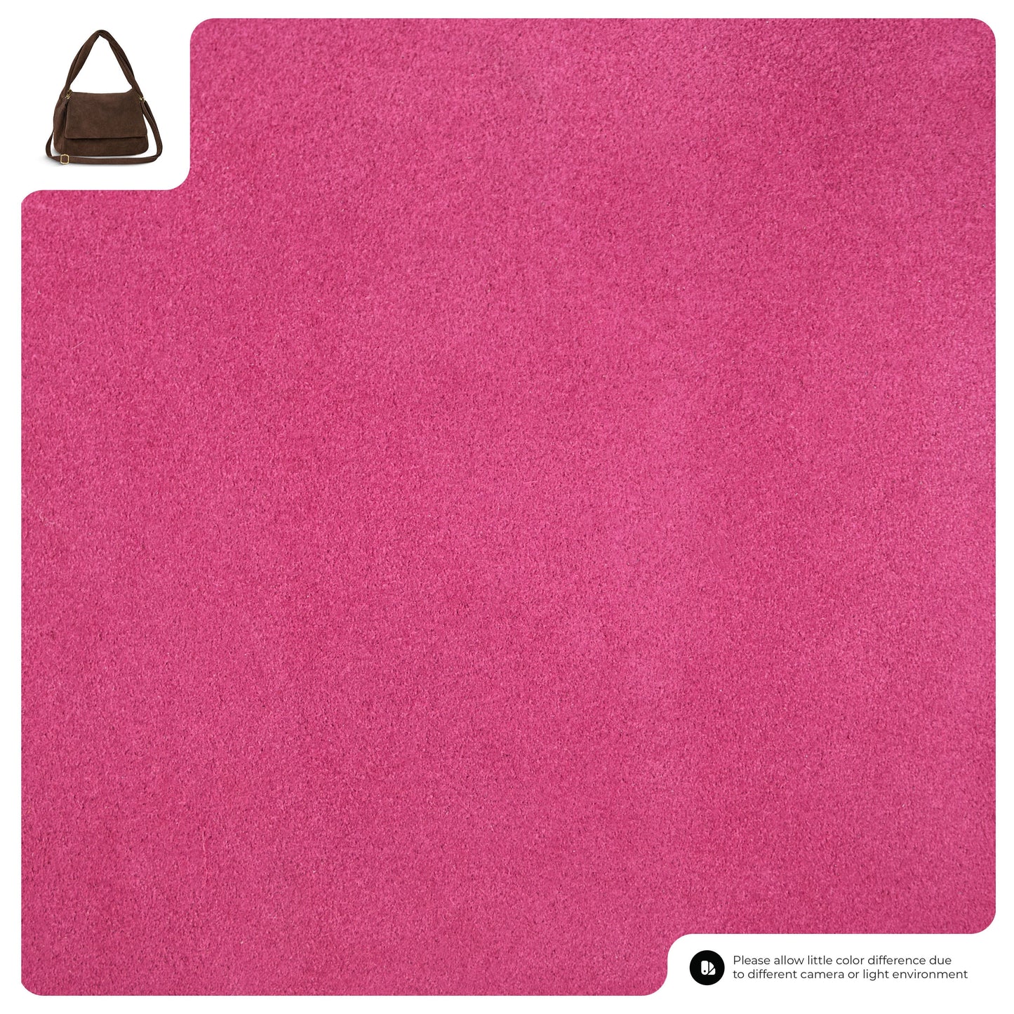 Suede Leather Top-Handle Bag