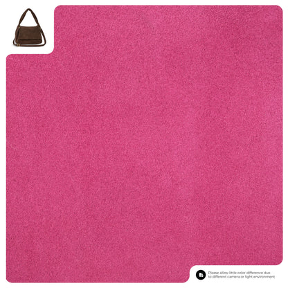 Suede Leather Top-Handle Bag